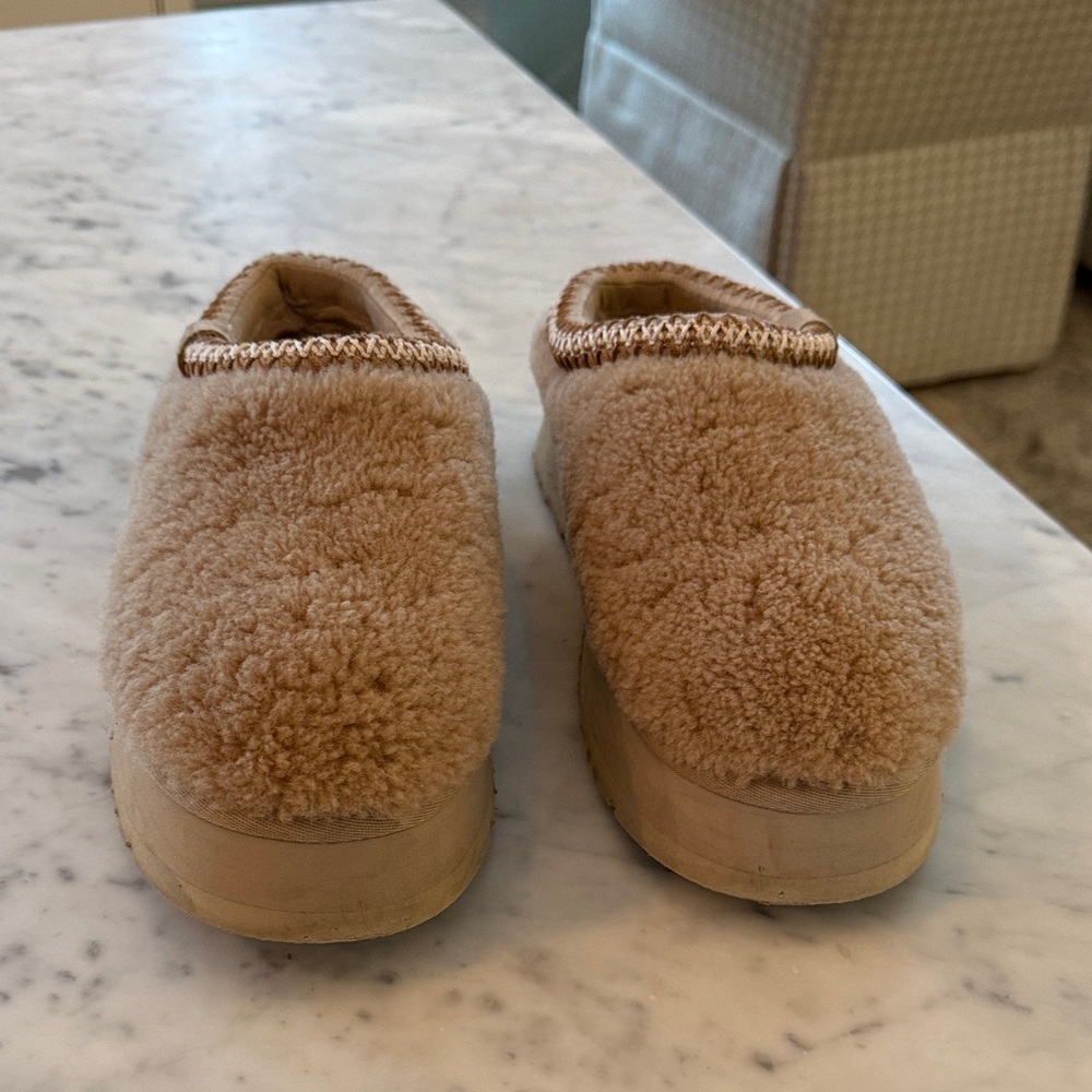 UGG Tan Shearling Mules
